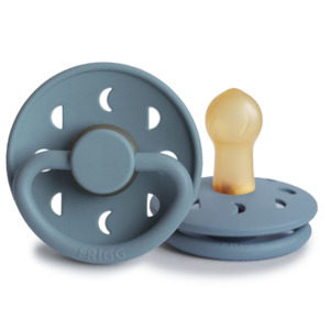 Pacifiers: Stone Blue Moon Phase Latex Pacifier