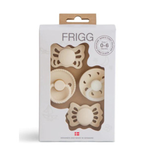 Pacifiers: Cream Frigg Baby's First Pacifier Set - Moonlight Sailing