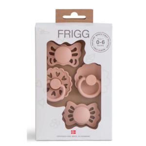 Pacifiers: Blush Frigg Baby's First Pacifier Set - Floral Heart