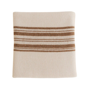 Linen: Walnut / Off White Gilbert Blanket