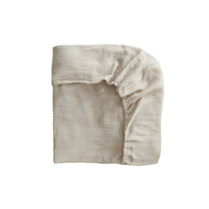 Linen: Fog Extra Soft Muslin Sheet