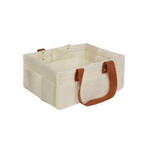 Diaper Bags: Cream Teddy Mini Bunnie Caddie