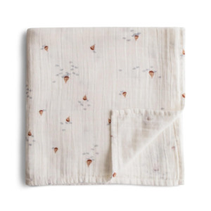 Swaddles Wraps: Boat Muslin Swaddle Blanket
