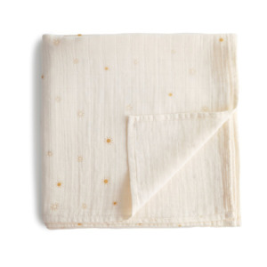 Sun Organic Cotton Muslin Swaddle Blanket