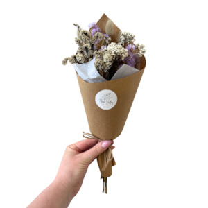New Arrivals: Cream/Lilac Dried Flower Posie
