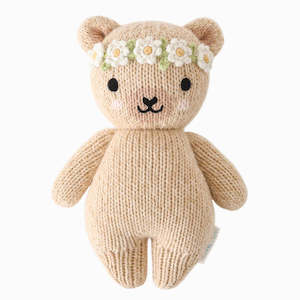 Ivory Floral Baby honey bear