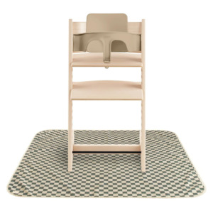 Olive Check Splat Mat