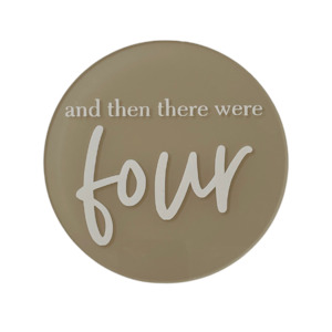 Milestone Plaques: And Then There Were Four Announcement Plaque