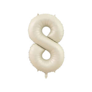 Alia Aulia: Eight Cream Number Balloon