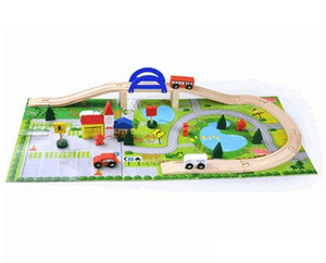 Products: 40pc Wooden Rail Overpass Set