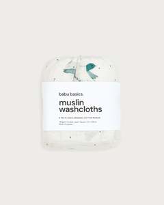 Care And Feed: Muslin Wash Cloths (6 Pack) - Kererū