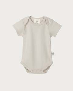 Short Sleeve Bodysuit - Oat