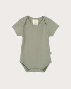 Short Sleeve Bodysuit - Sage