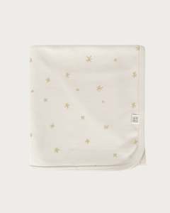 Organic Cotton Interlock: Organic Cotton Swaddle Wrap - Marigold Star