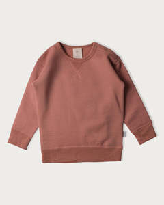 Sale: Fleece Merino Crew Neck Sweatshirt - Rose