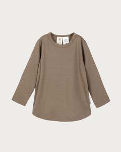 Merino Long Sleeve Tee - Walnut