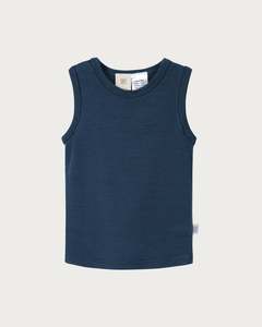 Merino Singlet - Denim