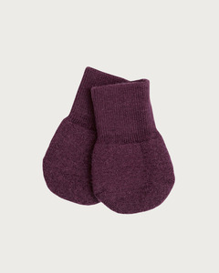 Merino: Merino Terry Mittens - Mulberry