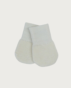 Merino: Merino Terry Mittens - Cream