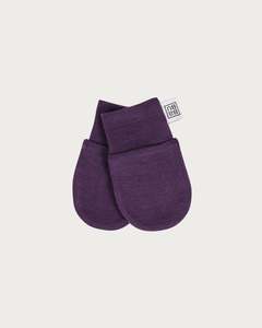 Merino Mittens - Plum