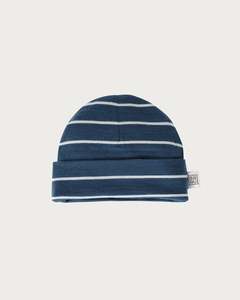 Merino: Merino Beanie - Denim Stripe