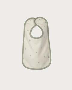 Siblings Bib Single: Cotton Bib - Sage Star