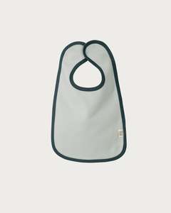 Siblings Bib Single: Cotton Bib - Sky Contrast