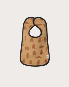 Siblings Bib Single: Cotton Bib - Chubby Bear