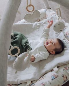 Cotton Long Sleeve Bodysuit - Cream