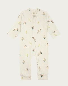 Kookaburra: Cotton Long Sleeve Onesie - Kookaburra