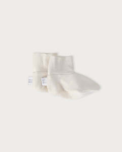 Accessories Hats Mittens Booties: Merino Booties - Cream