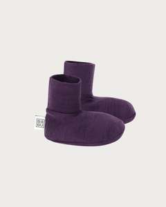 Accessories Hats Mittens Booties: Merino Booties - Plum