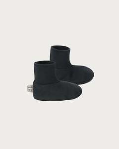 Cotton Booties - Charcoal