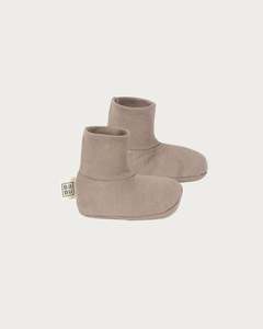 Cotton Booties - Walnut