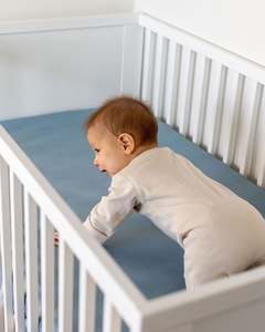 Organic Cotton Interlock: Cotton Cot Fitted Sheet