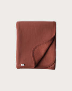 Blankets: Fleece Merino Blanket - Copper
