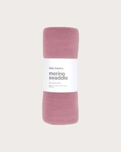 Blankets: Merino Swaddle Wrap - Blossom