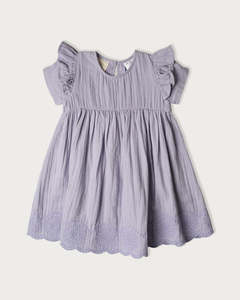 Muslin Charlotte Dress Short Sleeve - Mixed Berry
