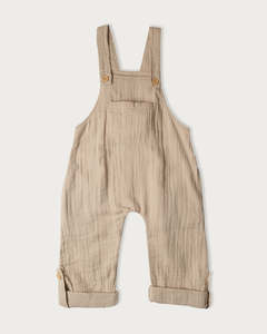 Muslin Frankie Overalls - Oat