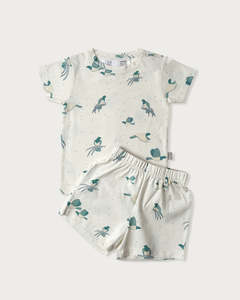 Cotton Short Sleeve PJ - Kereru