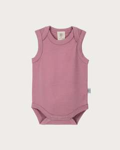 Merino Singlet Bodysuit - Blossom