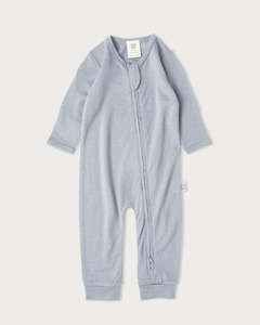 Onesies: Merino Footless Onesie - Periwinkle