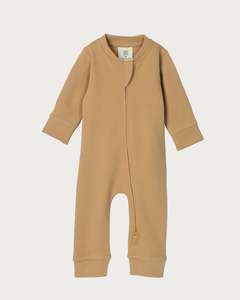 Onesies: Cotton Footless Onesie - Marigold