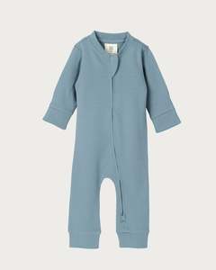 Onesies: Cotton Footless Onesie - River