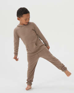 Bottoms: Merino Cuffed Pants - Walnut