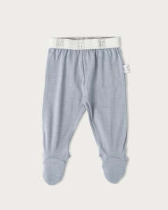 Bottoms: Merino Footed Leggings - Periwinkle