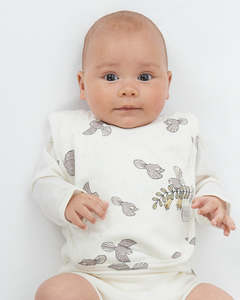 Organic Cotton Lycra Bib - Piwakawaka
