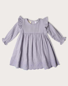 Muslin Charlotte Dress Long Sleeve - Mixed Berry
