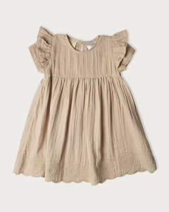 Muslin Charlotte Dress Short Sleeve - Oat