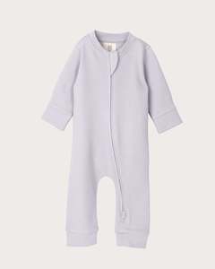 Cotton Footless Onesie - Lavender